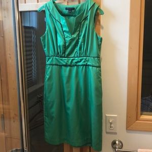 Banana Republic green cocktail dress, sleeveless